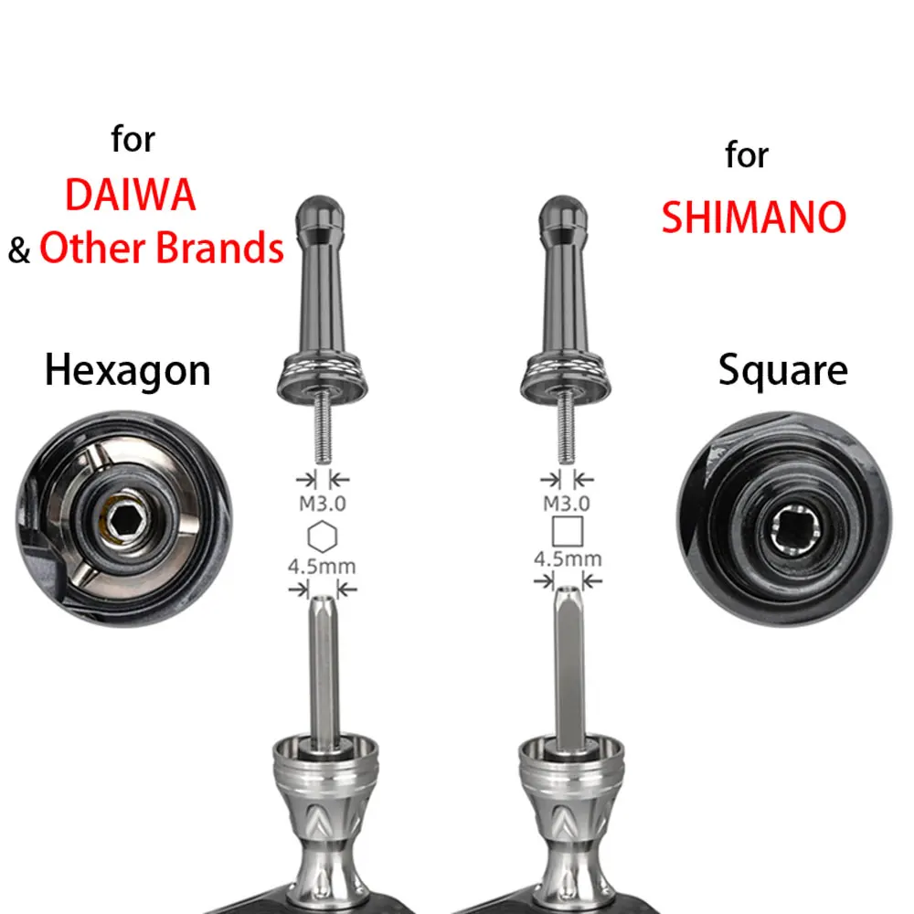 مقبض بكرة الصيد لـ SHIMANO AORISTA/CATANA/EXCENCE/FX/NASCI/SIENNA/SAHARA لـ DAIWA EXCELER/FREAMS/LEGALIS/REGAL/REVROS