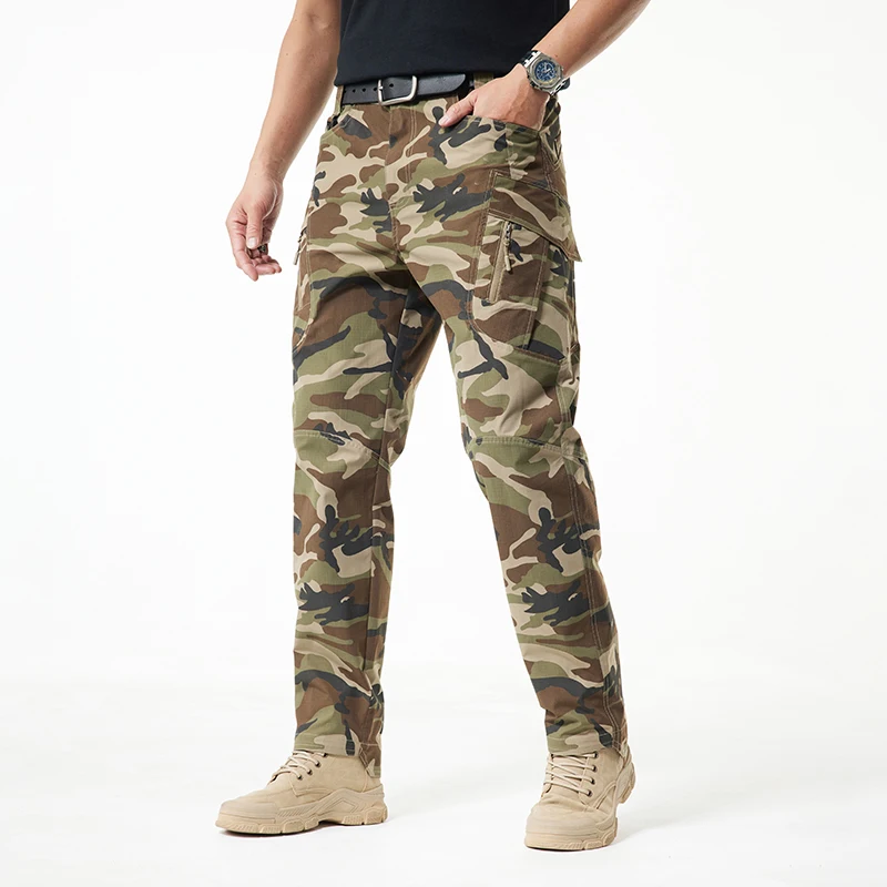 

Men Windproof Cotton Pants Male Tactical Cargo Pants Men Waterproof Trousers Outdoor Wear-resistant Cargo Camouflage Pant