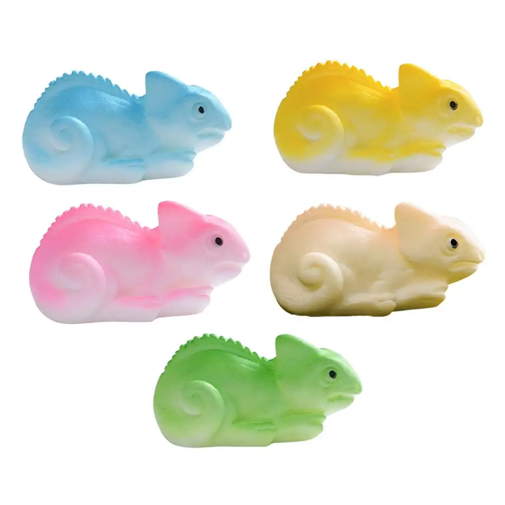 

5 Pcs Simulated Lizard Decorations Resin Mini Figures for Garden Landscape DIY High Realism Miniatures Toy Lizards