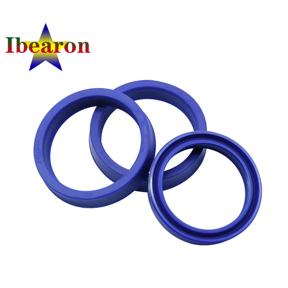 2PCS IDU-80 IDU-85 IDU-90 IDU-95 IDU-100 IDU-105 Blue Polyurethane(PU) Piston Rod Seal Hydraulic Oil Seal Cylinder