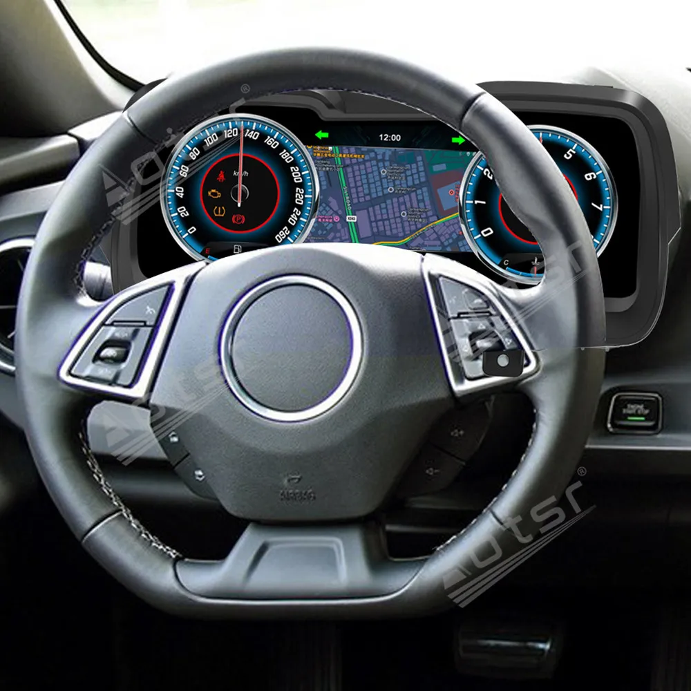 

For Chevrolet Camaro 2011 2012 2013 2014 2015 Virtual Cockpit Speed Meter LCD Cluster Instrument Panel Carplay Dashboard