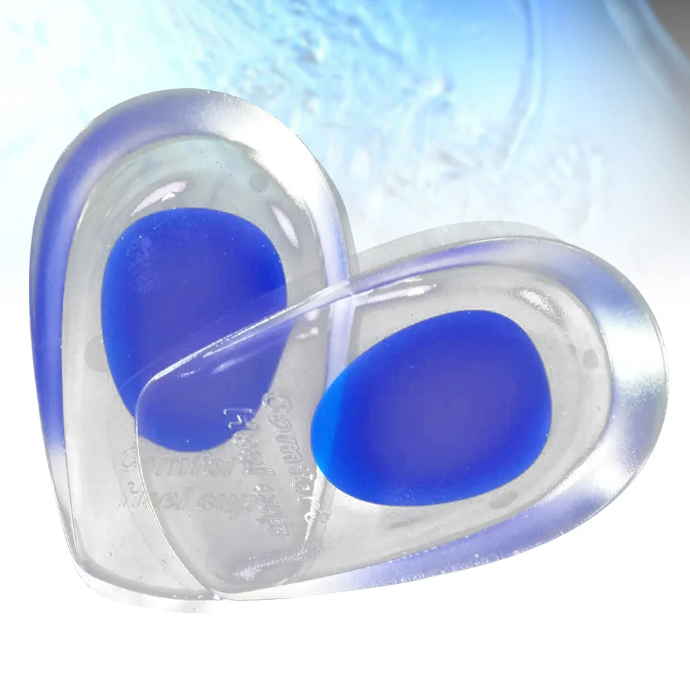 

Silicone Heel Pads Gel Cups Insoles Shock Absorbing Travel Inserts Lightweight Portable Removable Comfort Daily Use Foot Care