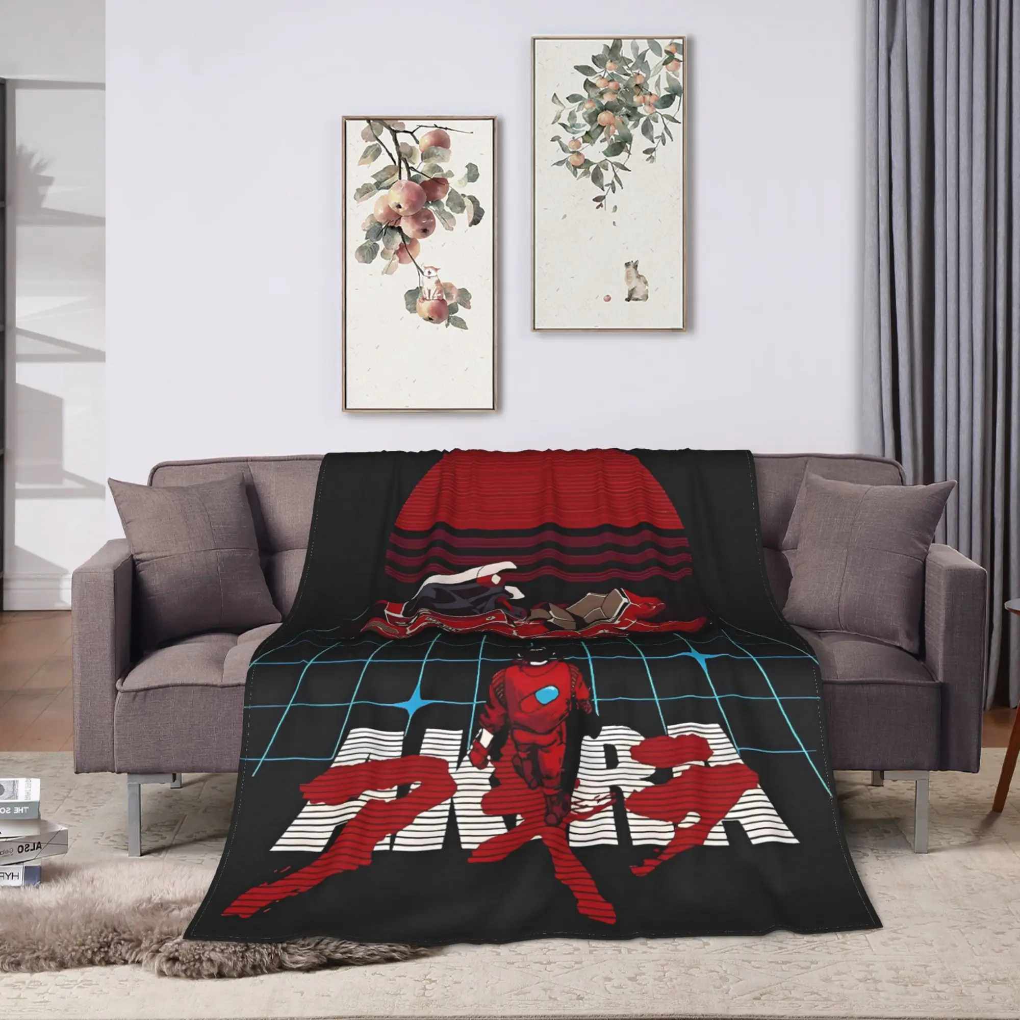 Japanese Anime film Akiras Blanket  Warm Novelty Plush Throw Blanket For Outdoor Camping Flannel Bedspread Bed Cover