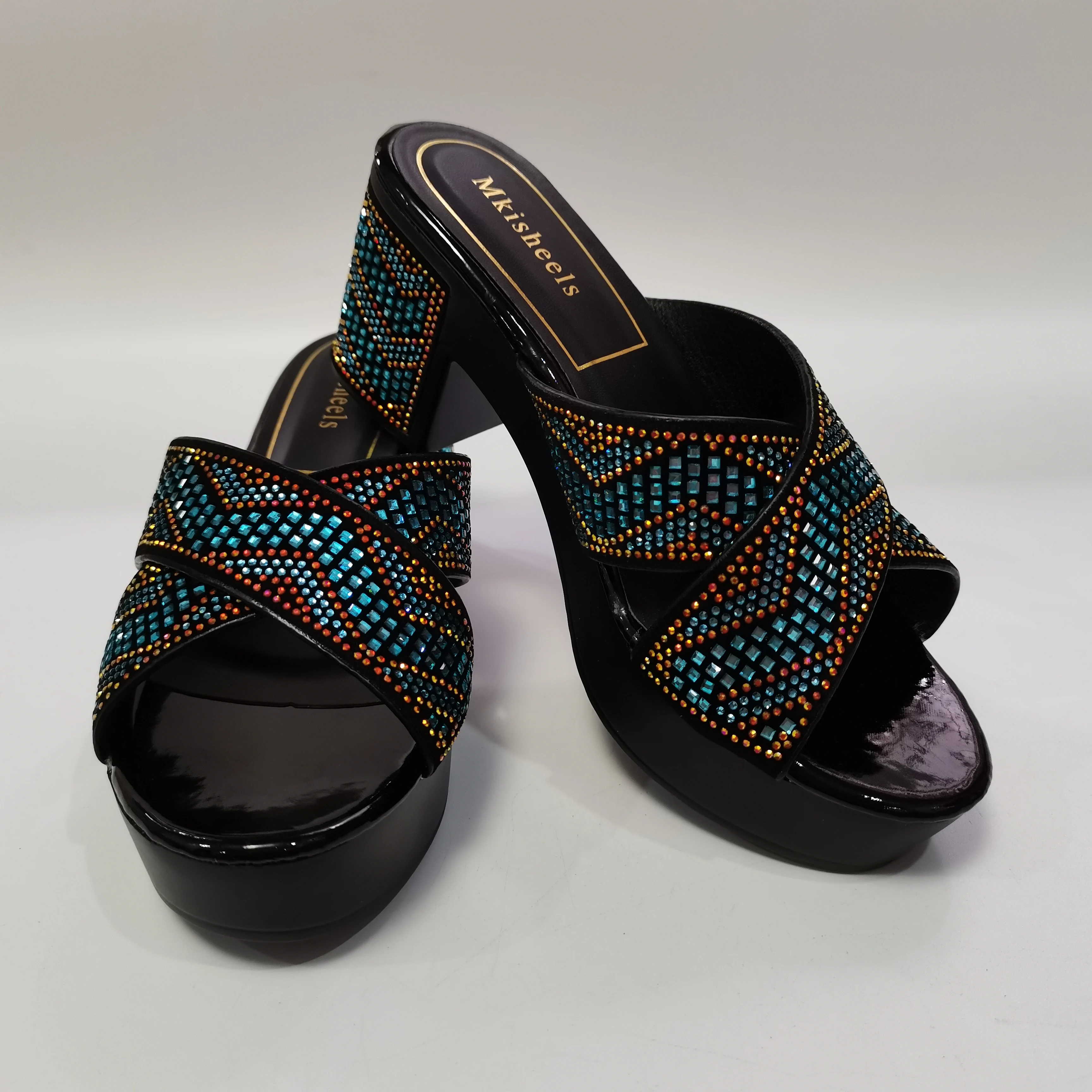 Pretty Women Shoes High Heel Soft Sandals Fashion Casual Shoes Hot Selling Italian Style African Woman Sandals 37-42