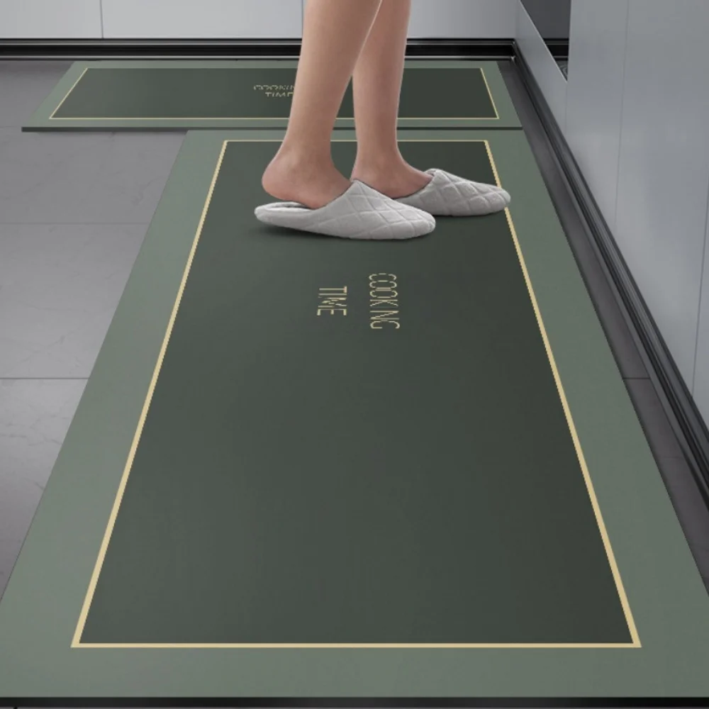 VIKAMA Crystal Velvet Floor Mat - Modern and Simple, Durable and Easy to Clean Suitable for Kitchen Dining Room and Home Decor