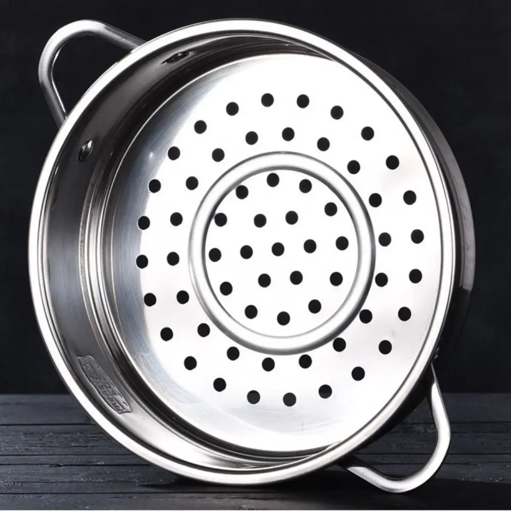304 Stainless Steel Steamer Basket Thickened Thicken Strainer Food Steam Rack Safe Material Generic Drain Basket Kitchen Use