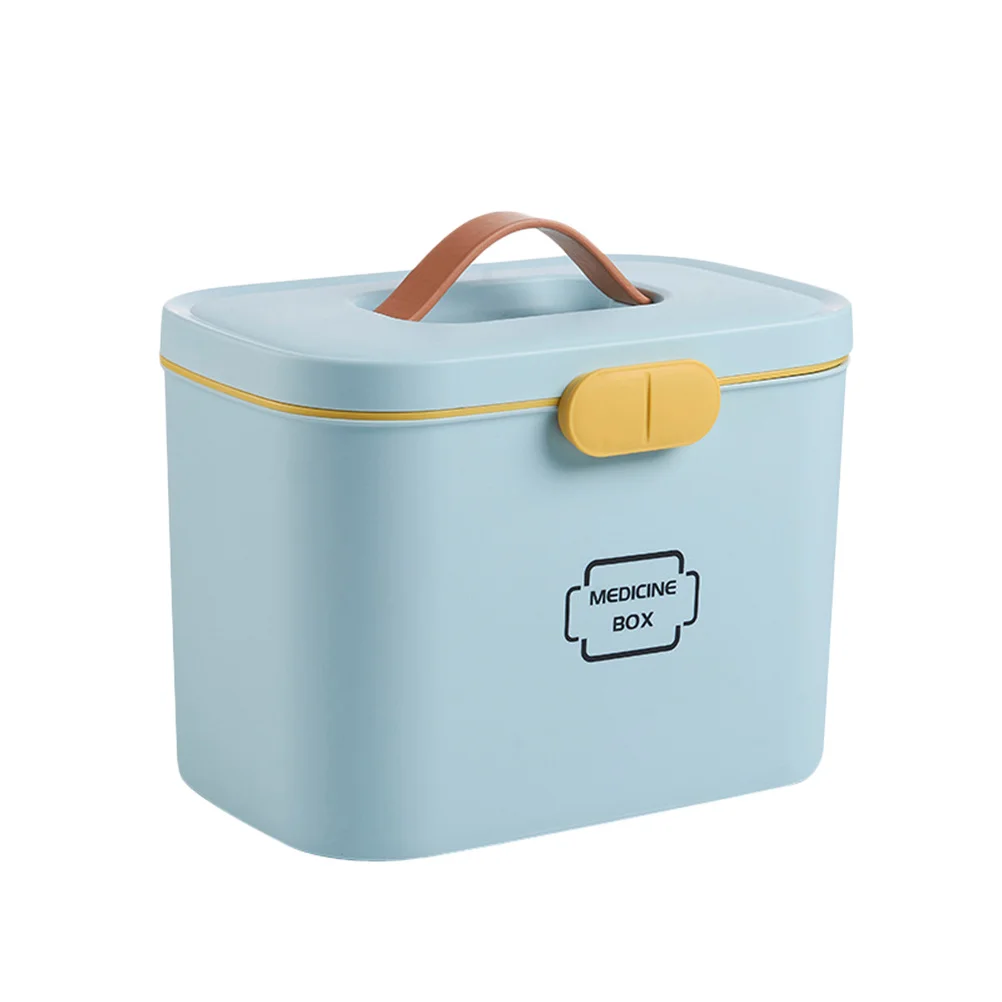 حاوية تخزين الأدوية، حقيبة تنظيم أدوات الإسعافات الأولية مع مقبض، مادة خفيفة الوزن وصديقة للبيئة لمستلزمات الصيد اليدوية