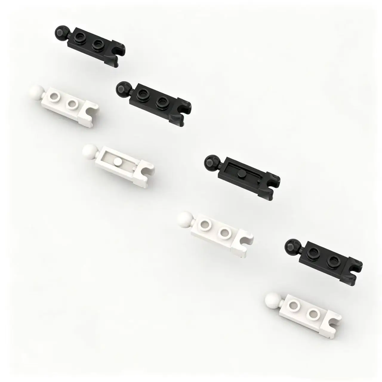 80pcs 14419 MOC compatible building blocks small particle building blocks 1x2 one-sided ball socket board DIY children's toys