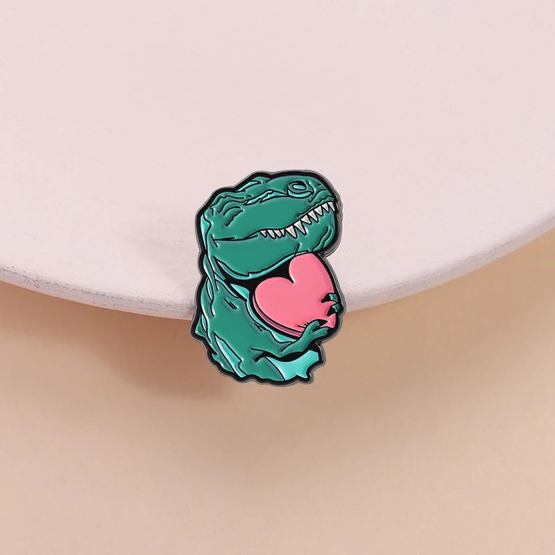 الكرتون الحيوان جمع المينا دبابيس لطيف القط ريموند الأخضر الوجه الكلب شخصيات الرسوم المتحركة دبابيس شارة التلبيب مجوهرات هدايا #6