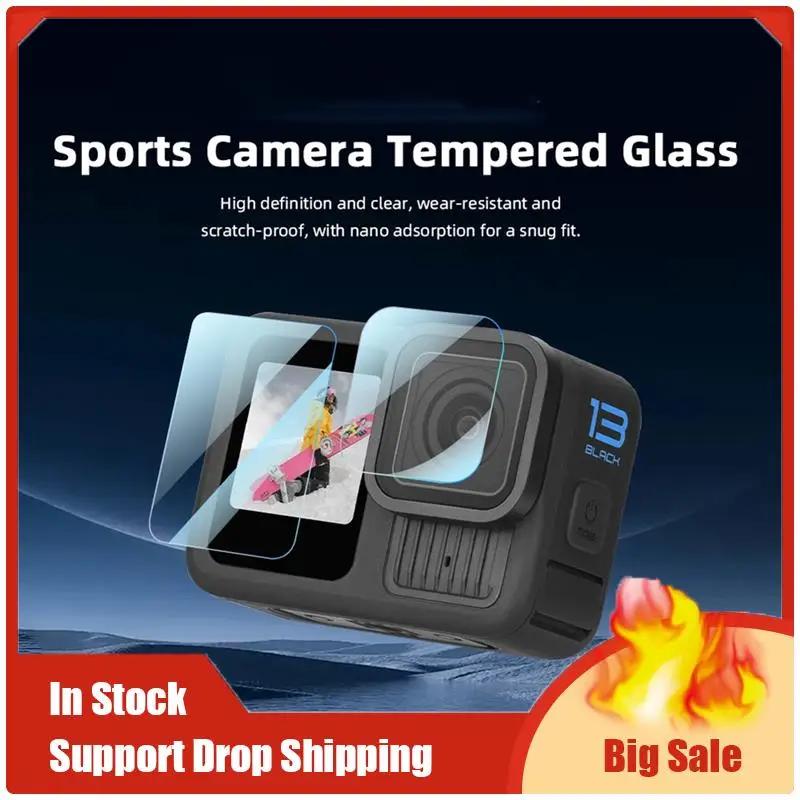Le migliori offerte per Gopro Hero 13 Protezione per obiettivo schermo Accessori per pellicole antigraffio in vetro temperato trasparente