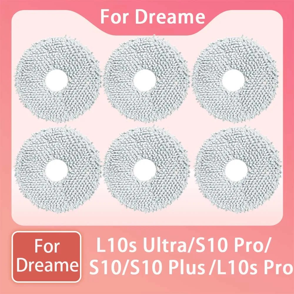 Mop Cloths For Dreame L10s Ultra/L10s Pro/ X30/X40 Ultra/S10 plus/S10 Pro/S10 Vacuum Replacement Accessories Rag Parts Mop Pads