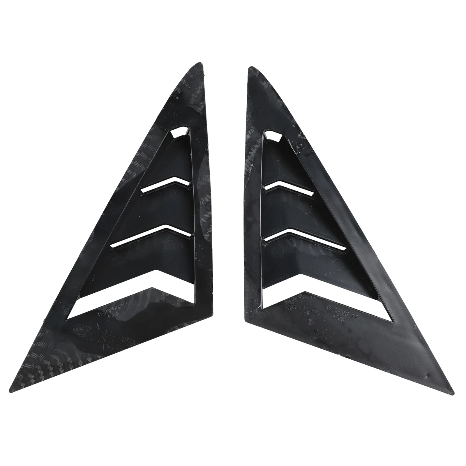 

Car Aesthetics Carbon Look Rear Window Louver Air Circulation Improvement Glare Reduction Hassle-Free Attachment