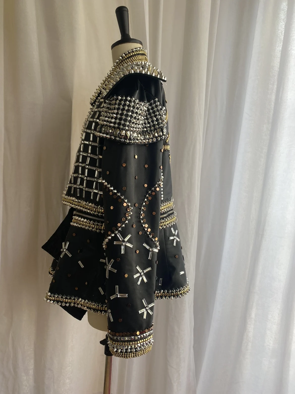 عرض فتاة زي حفلة الزي الحفلة الزي عرض الحفلات زي EventFull-الماس سترة جلدية الرجال زي نمط جديد الذكور الخطيئة