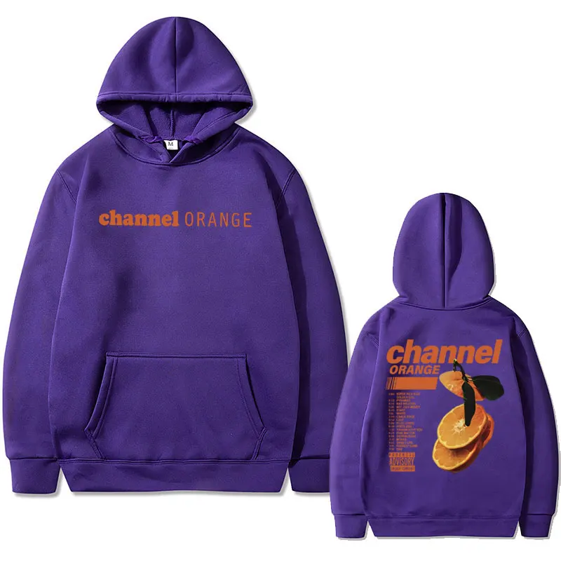 Rapper Frank Channel Orange Graphic Hoodie Ocean Oversized Sweatshirt Blond Hip Hop Vintage Hoodies Men's Fashion Streetwear