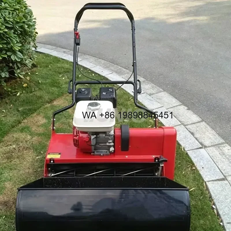 Wmwmnu for Red 7-30mm Adjustable Cut Height High Productivity Reel Mower for Greens 85kg