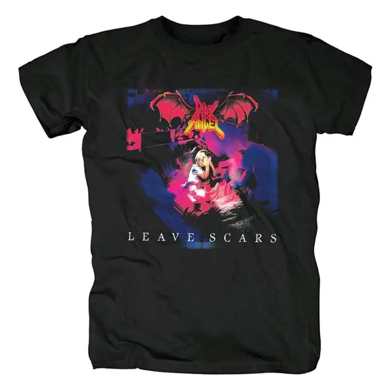 Vtg Dark Angel Band Leave Scars Cotton Black T Shirt TR350