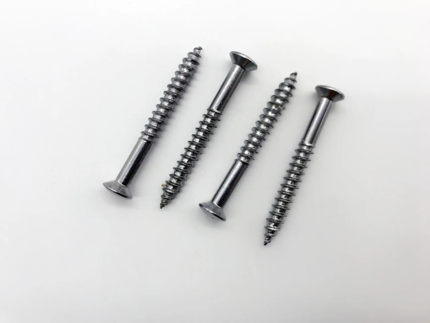 Professional Set (4pcs) of Neck Joint Bushings with Screws for Electric Guitar and Bass Chrome Color Discount in Stock