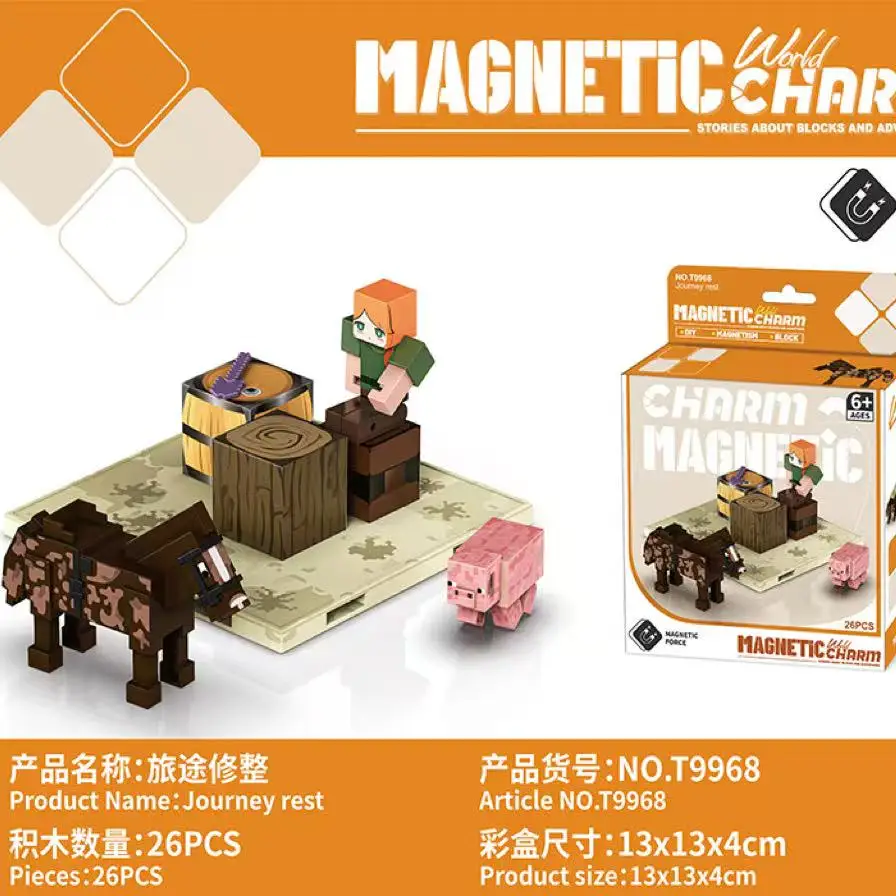

Mini building Block Magnetic World Block Magnetic Children's assembly toy model Birthday Gifts for Children over 6 Years Old