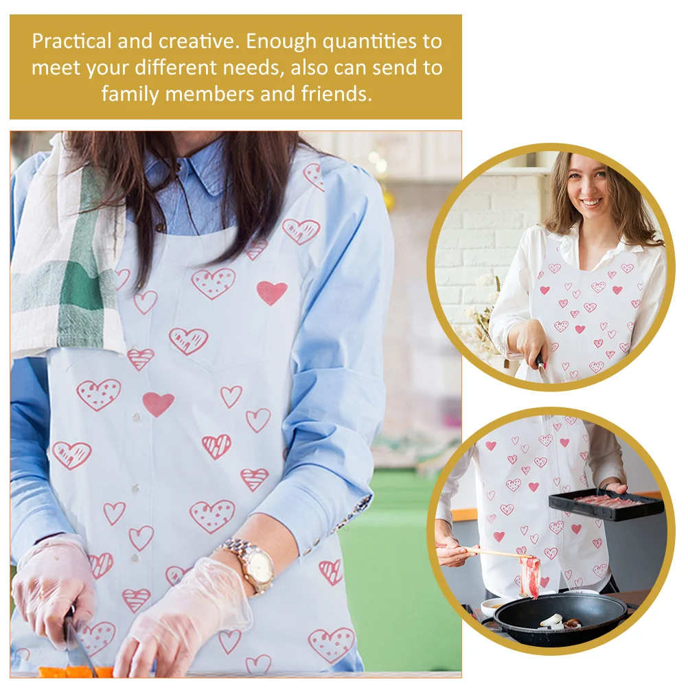 

25pcs Disposable Non-woven Bibs Unisex BBQ Oil-proof Adult Party Utensils Shrimp Supplies Crab Decorations Clothing Protectors