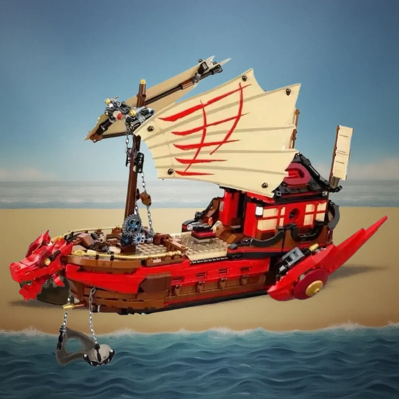 Destiny's Bounty Ship Model Building Blocks Bricks Developmental Toys for Birthday Gift  Mould