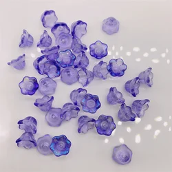 50pcs /Lot 6*10mm Lily of The Valley Flower Lampwork Beads Gradient Color Flower Bud Glass Beads DIY Jewelry Making Accessories