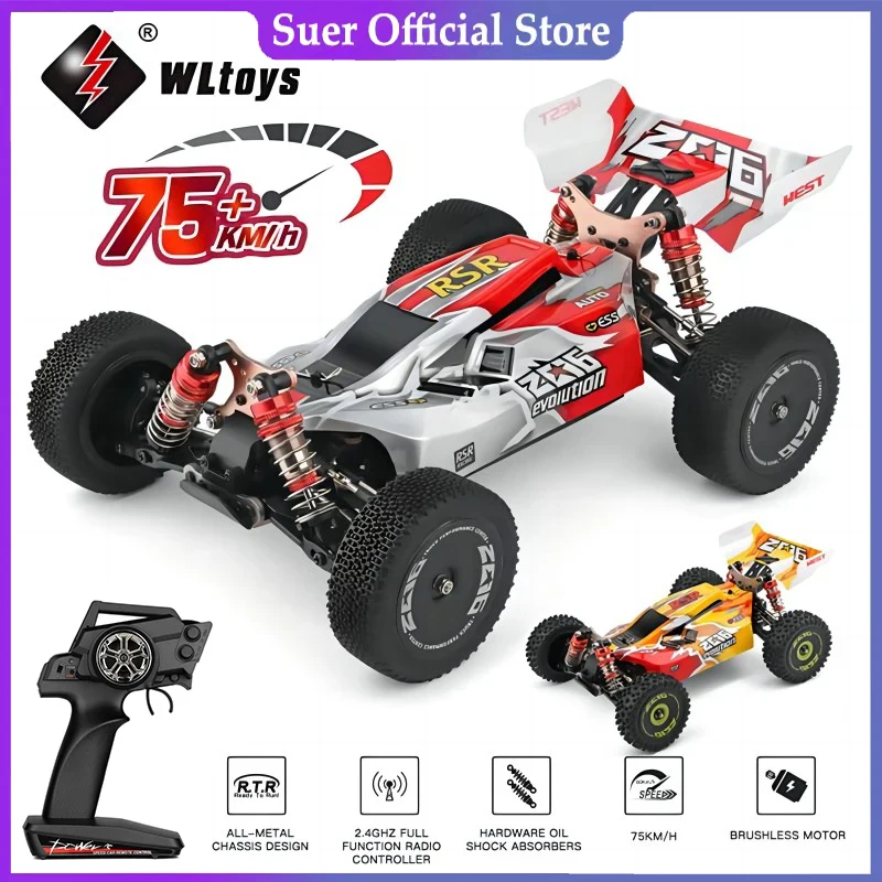 WLtoys 144001 1:14 RC Racing Car 60Km/H 2.4G Remote Control High Speed Off-Road Drift Shock Absorption Adult Boys Toys Kids Gift