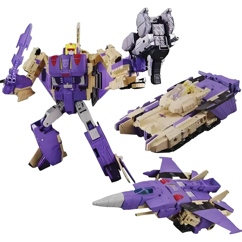 Brandneuer Spot Transformer G1 L Blitzwing Originalverpackung Ein beweglicher Puppenroboter Weihnachtsgeschenke Studio Ornamente Dekorationen Figur