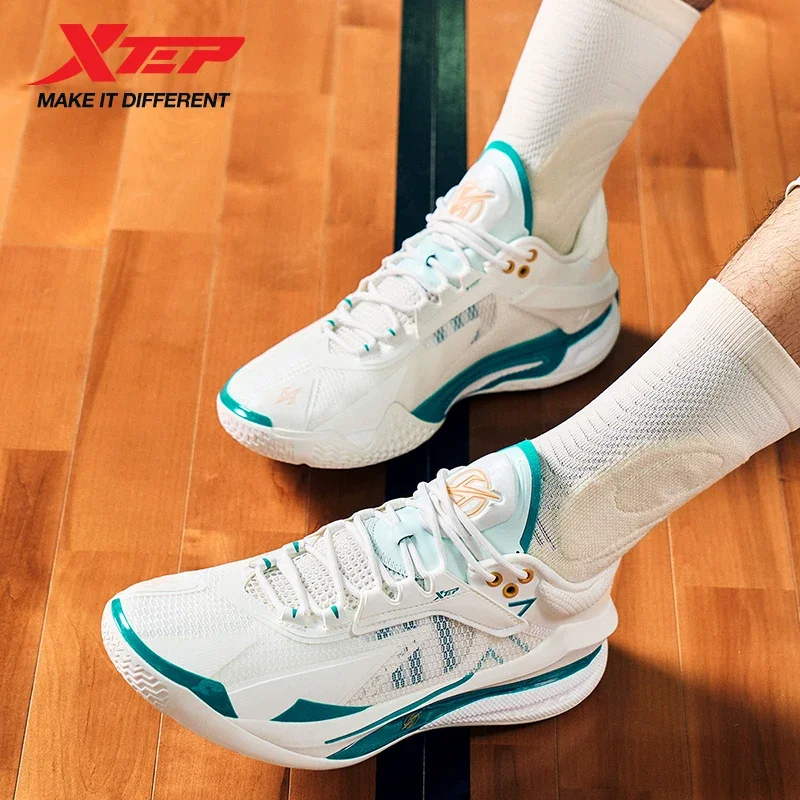 

Мужские баскетбольные кроссовки Xtep Lingji PRO, удобная боевая поддержка, стабильность, долговечность, практичные кроссовки 975319120018