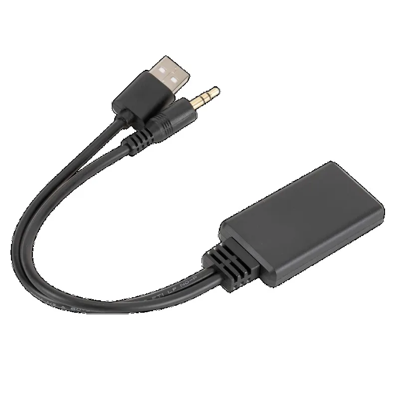 Nuovo Ricevitore universale compatibile Bluetooth senza fili per auto USB 3.5Mm Aux Media BT 5.0 Adattatore cavo audio per lettore musicale per BMW