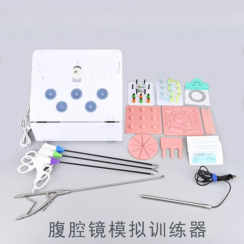 Laparoscopic Simulation Trainer Gynecological Surgery Simulation Training Box HD 1080P Endoscope Camera Holding Needle