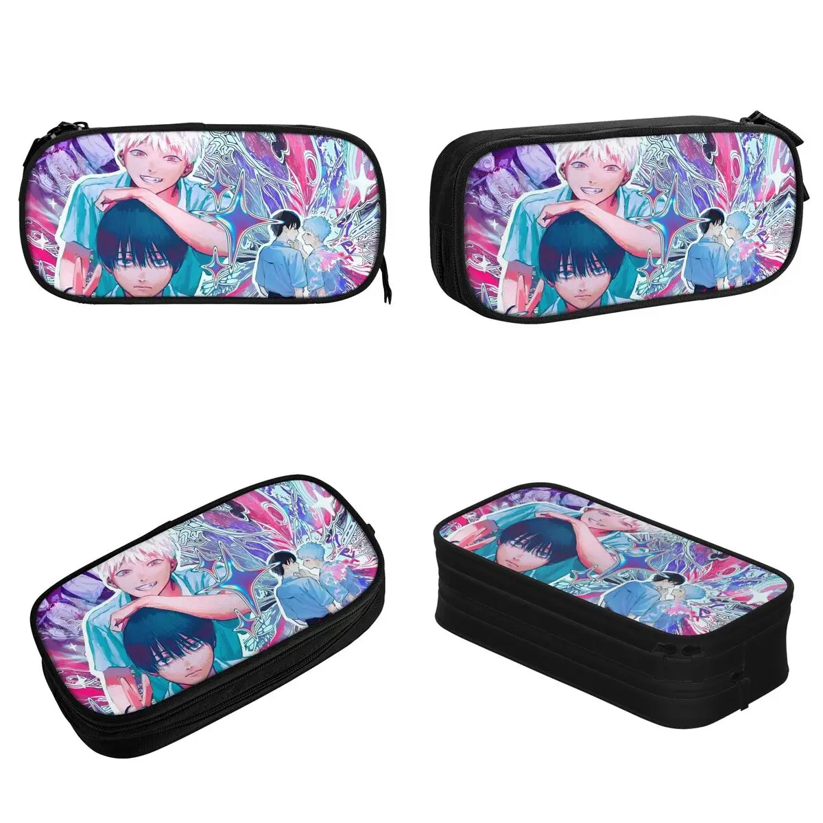 Manga The Summer Hikaru Died Pencil Case Creative Anime Pen Box Bag Girls Boys Big Capacity School Supplies Zipper Pencilcases