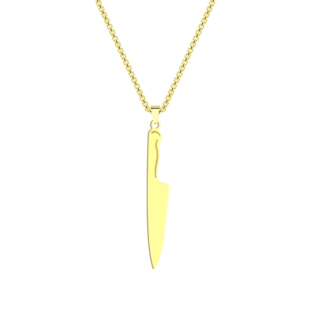 Knife Pendant Necklace Chef's Knife Gifts for Friends Who Like Cooking