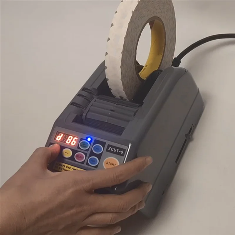 AED5-Ribbon Cutting Machine, Tape Cutter 6-60Mm Width Automatic Tape Dispenser Machine, Multipurpose Electric US Plug