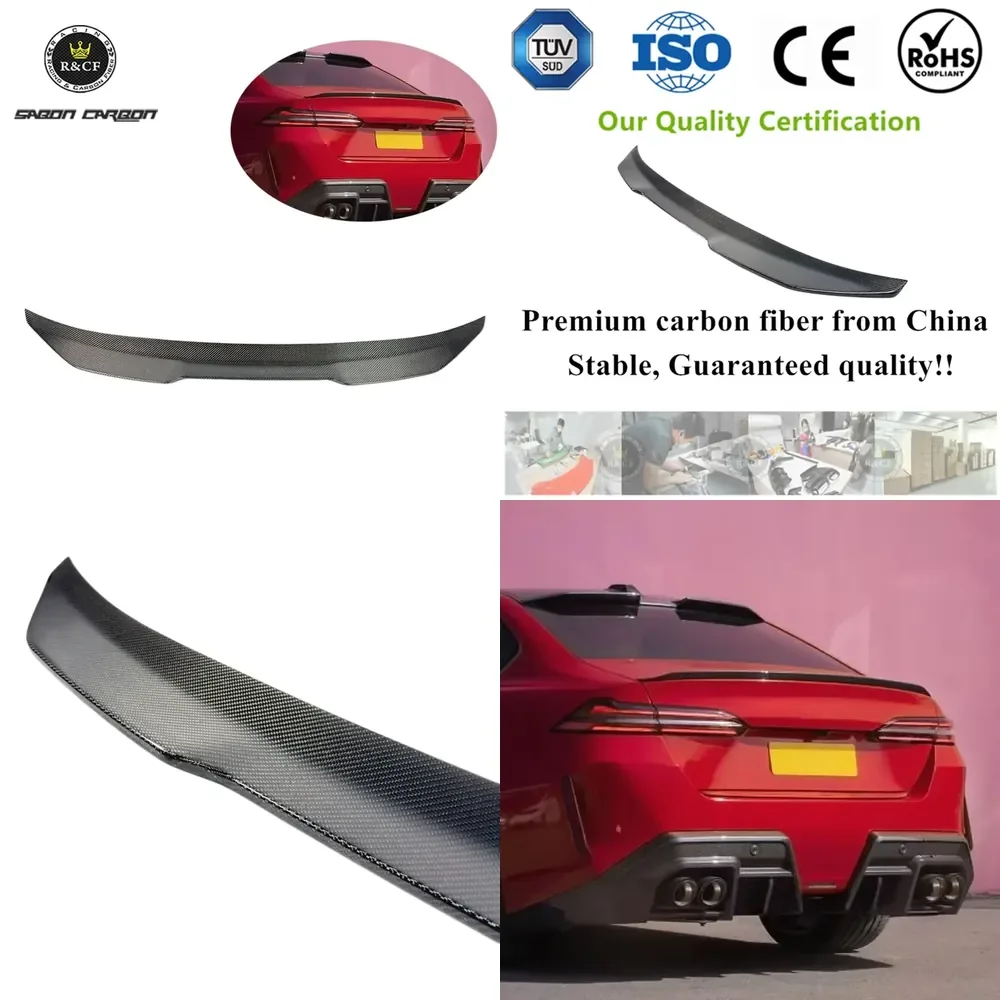 PSM Style Lightweight Carbon Fiber Universal Spoiler Rear Lip for G60 G90 M5 2024 up
