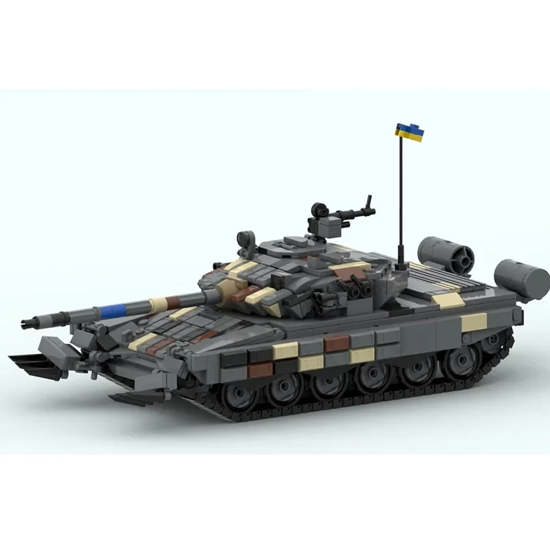 Hot Military Soviet Ukrainian Army T-72 Main Battle Heavy Tank Parade Vehicles Weap0ons Building Blocks Chariot Toys Fans Gifts