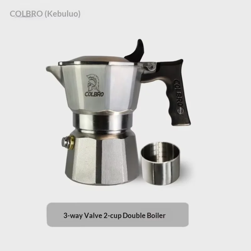 Colbro Stainless Steel Moka Pot 94°C Triple Valve Espresso Coffee Maker Dual Temp Control For Home Personal Commercial Use