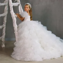 Vestidos de princesa para niñas, vestido de tul para bebés, vestido de fiesta de boda para niños, lindo vestido de fiesta de noche de cumpleaños para niñas