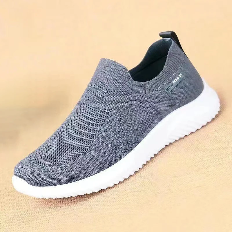 

Spring Summer Breathable Casual Shoes Mesh Knit Men's Sneakers Soft-Soled Lightweight Walking Athletic Shoes