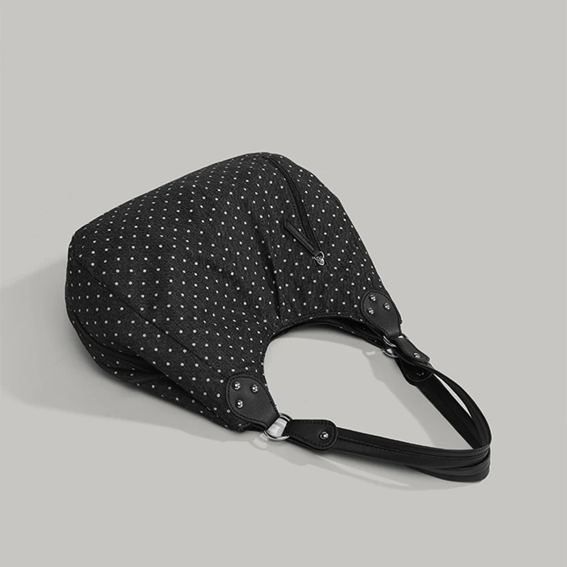 Modieuze Vintage Messenger Bags Nieuwe Polka Dot Handtas Koreaanse stijl Grote capaciteit Tassen Veelzijdige Comfortabele Casual Tassen