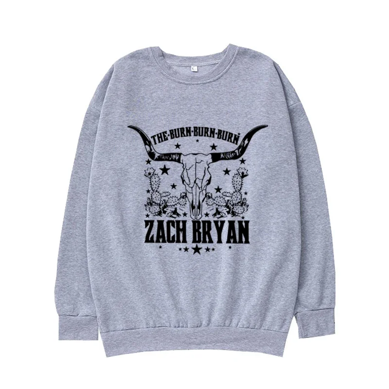 Zach Bryan Cosplay Crew Neck Sweatshirt Top Gift for Fans, Hot Fashion, Country Western, Hip Hop Y2K Oversized Sweatshirt Unisex