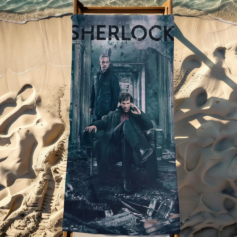 TV Show S-Sherlock-S Towel Sports Quick Dry Travel Camping Gear Sandproof Soft Light Large Beach Towel