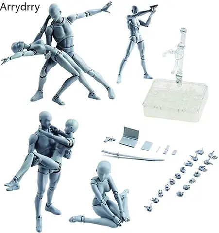 Ritningsfigurer Body Kun Body Chan Docka PVC Rörlig Actionfigur Modell För SHF Konstnär Konstmodell Figur utan låda 10 best sales bape x pubg - №4