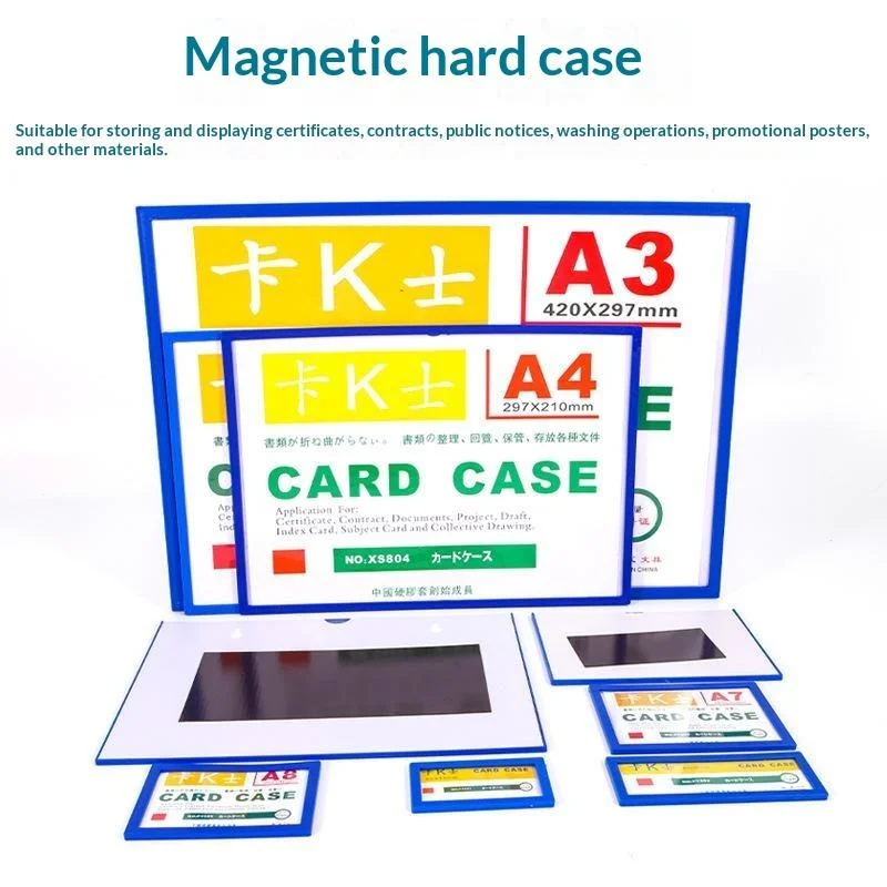 Magnetic Card Label A Card Type Soft Magnetic Shelf Labeling Plaque Strong Magnet File Cabinet Tag Material CardNF stationery