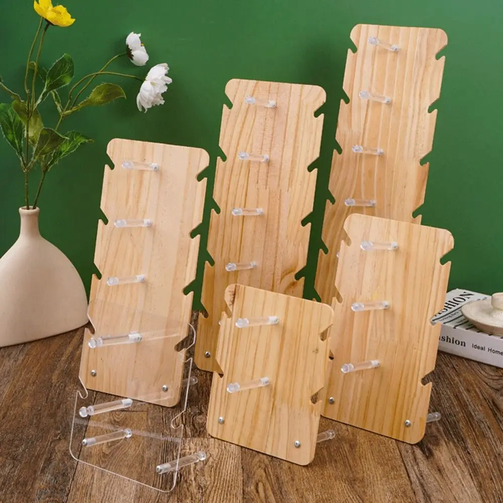 Multi-layer Showcase Penyimpanan Kayu Solid Berdiri Kacamata Organizer Rak Kacamata Bingkai Tray Kaca Mata Rak Display