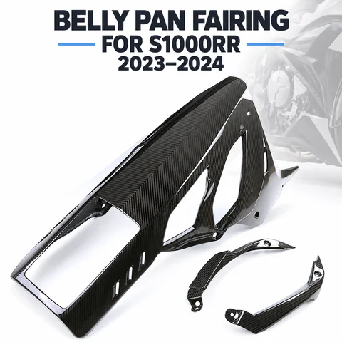 Belly Pan Lower Engine Fairing Carbon Fiber Underbody Cover for BMW S1000RR S 1000 RR 2023-2024 Motorcycle Accessories