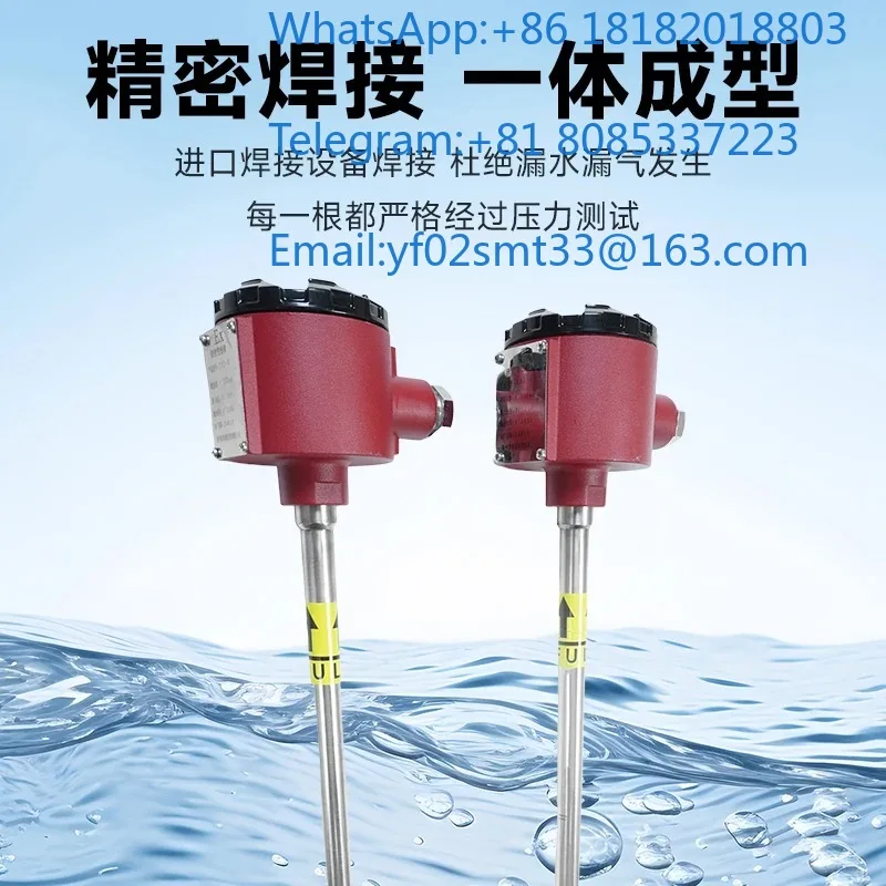 SS Magnetic Flap Level Gauge Remote Transmitter Magnetic Float Ball Level Sensor 4-20mA RS485 Local Visual Display Tank Liquid