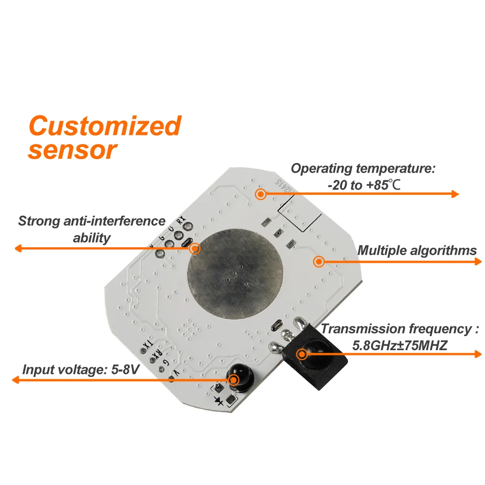 30PCS High Altitude Serie PWM Output Light Control Sensor Microwave Radar Sensor Module With Infrared Remote Control Real-time C