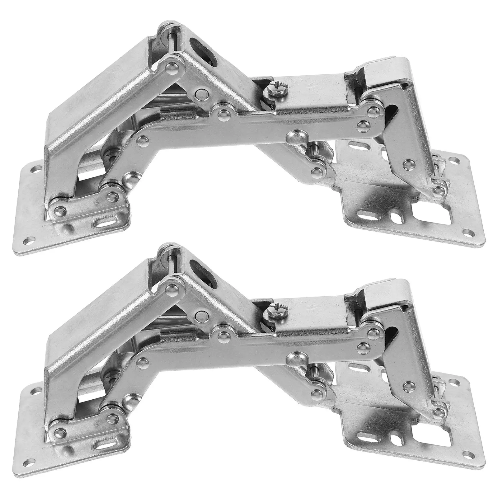 

2pcs Hydraulic Cabinet Hinges Heavy Duty Thickened Surface Mount Buffer Hinge For Kitchen Furniture Doors Cold-Rolled Steel