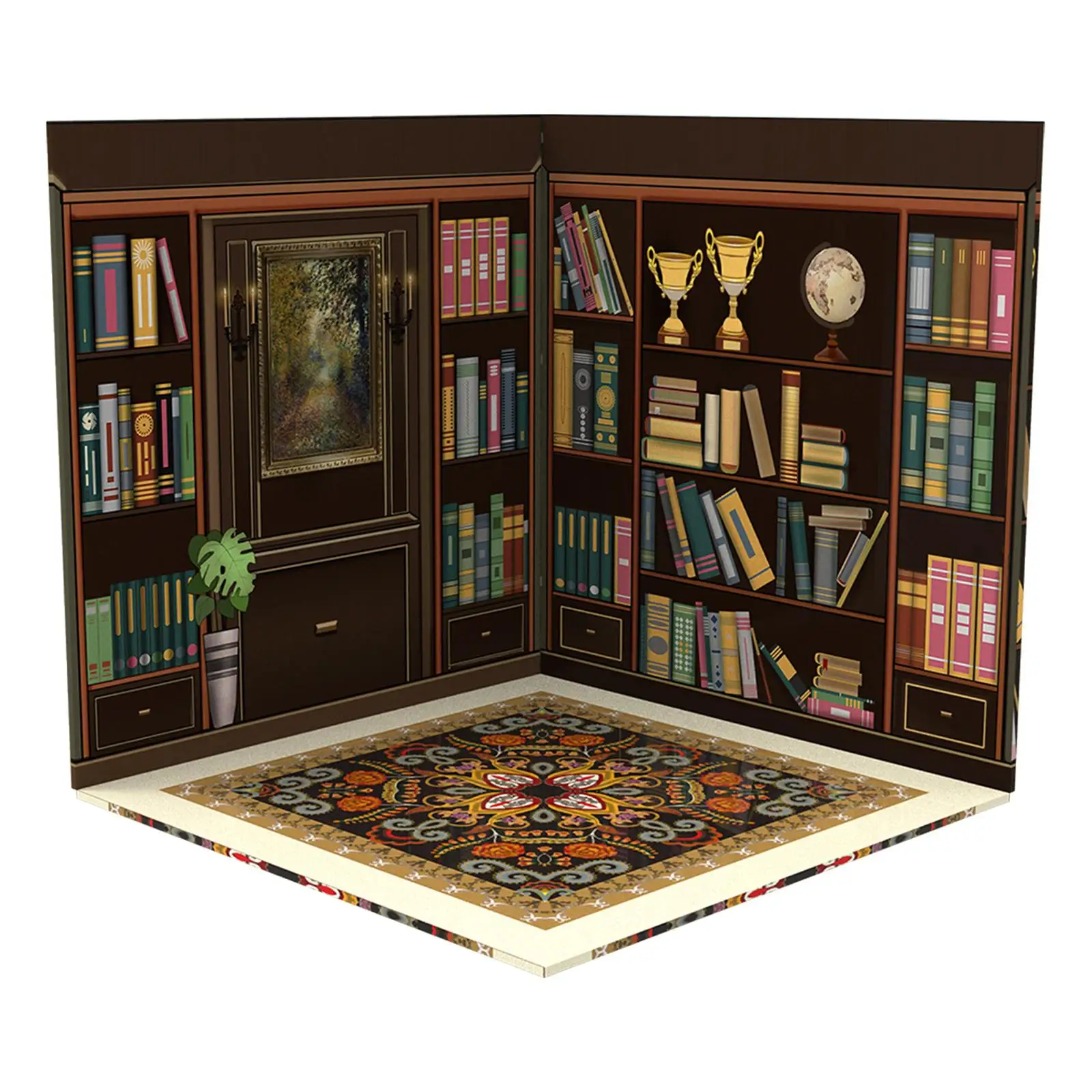 1/12 Backdrop Scene Model Background Layout Collection Diorama Scene Display Photo Board Background Board Scene for Decoration