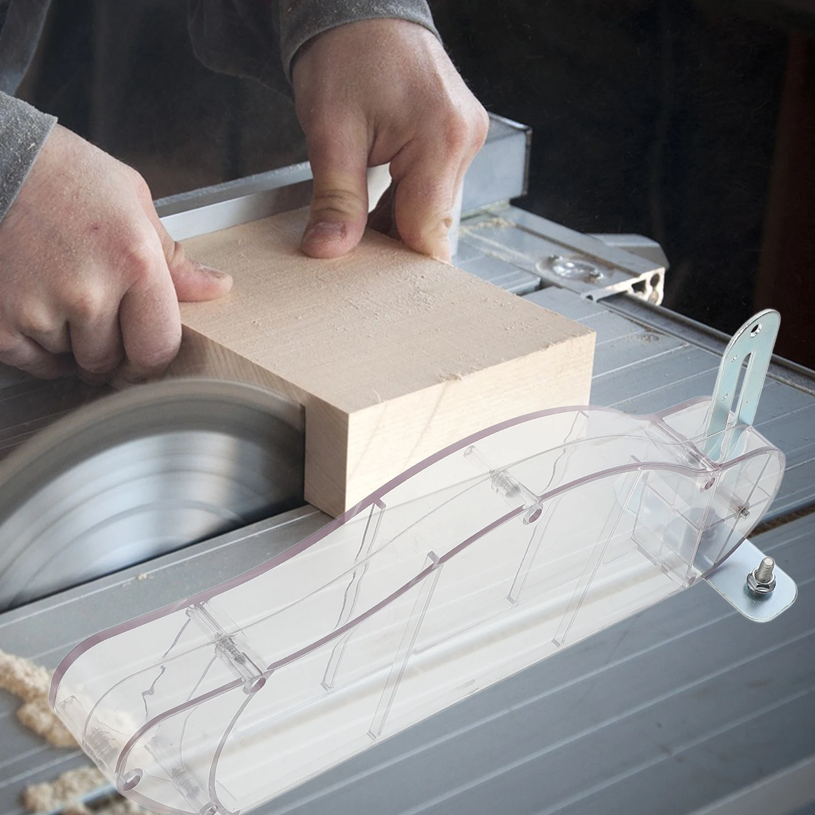 

Table Saw Dust Cover Protective Guard Transparent Shield Enclosure Dust Collection Safety Circular Saw Accessories Workshop